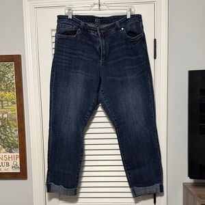 Kut from the Kloth Women’s Ankle Straight Boyfriend Jeans size 16W